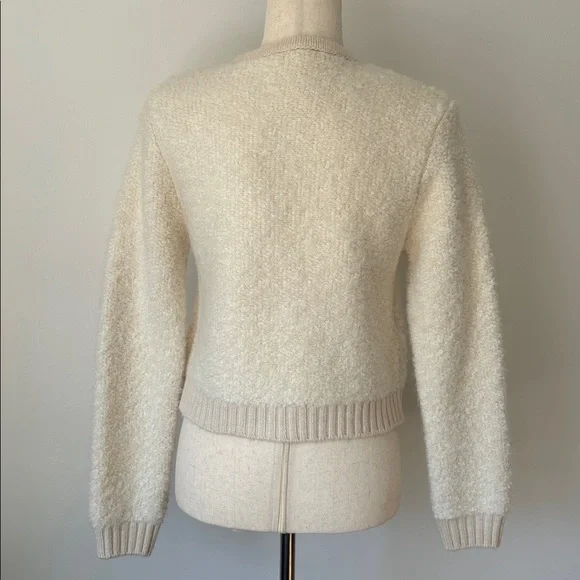 NWT Zara Bouclé Knit Cardigan - Picture 3 of 5